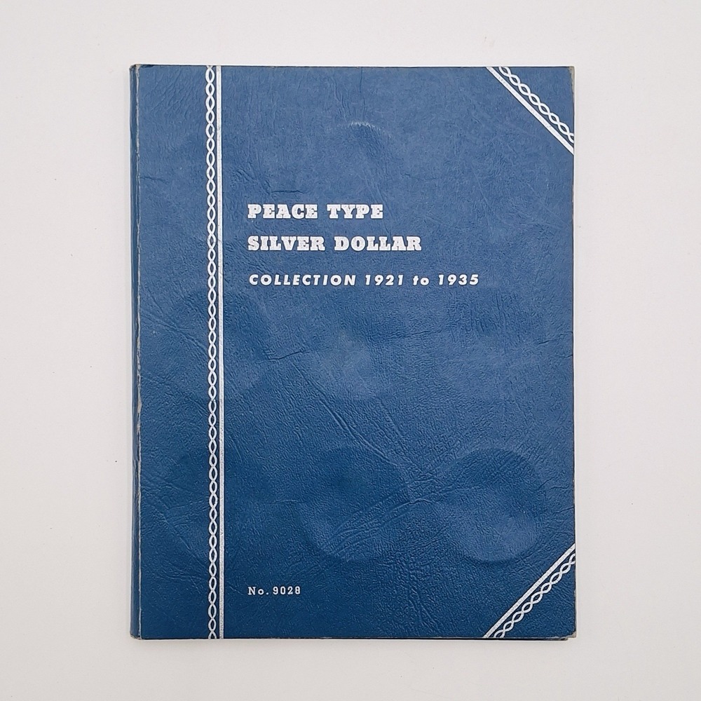 Whitman Peace Type Silver Dollar Folder No. 9028 1921-1935 Empty Used Coin Book